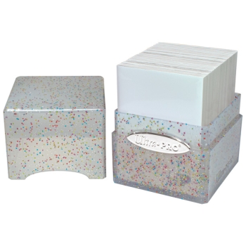 Ultra-Pro-Glitter-Satin-Cube-Durchsichtig-with-cards